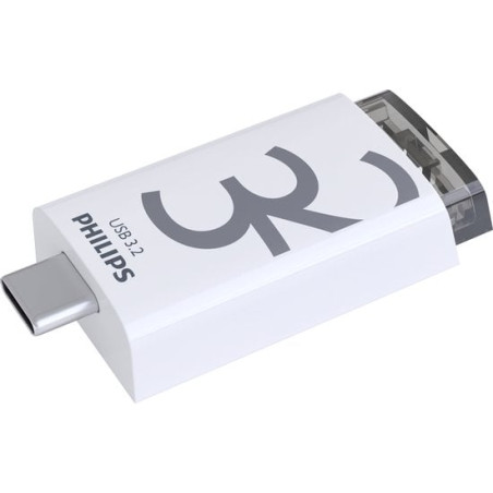 pen drive 32gb philips usb 3.2 gen 1 usb-c bianco [fm32fd175b/00]