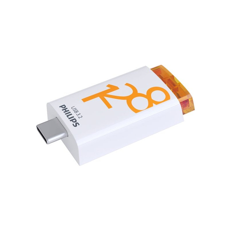 pen drive 128gb philips usb 3.2 gen 1 usb-c bianco [phusb128gclicku3c]