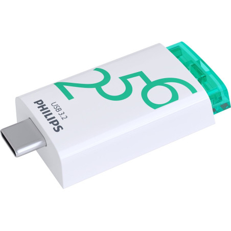 pen drive 256gb philips usb 3.2 gen 1 usb-c bianco [phusb256gclicku3c]