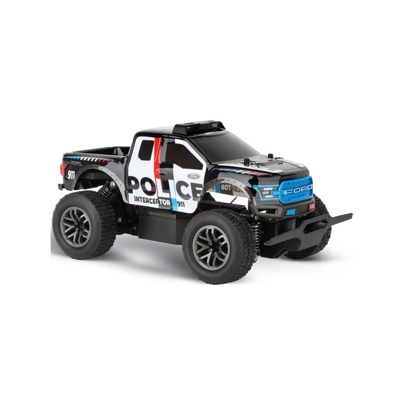 modellino carrera veicolo rc ford f-150 raptor polizia 1/18 multicolore