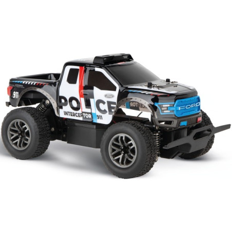 modellino carrera veicolo rc ford f-150 raptor polizia 1/18 multicolore