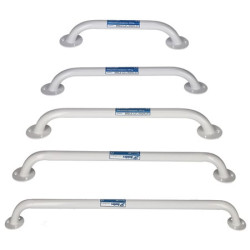maniglia bagno mobilex corrimano in metallo 80cm max 120kg bianco