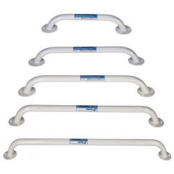 maniglia bagno mobilex corrimano in metallo 60cm max 120kg bianco