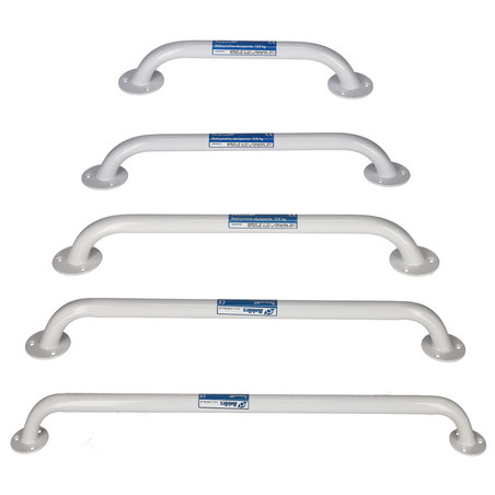 maniglia bagno mobilex corrimano in metallo 60cm max 120kg bianco