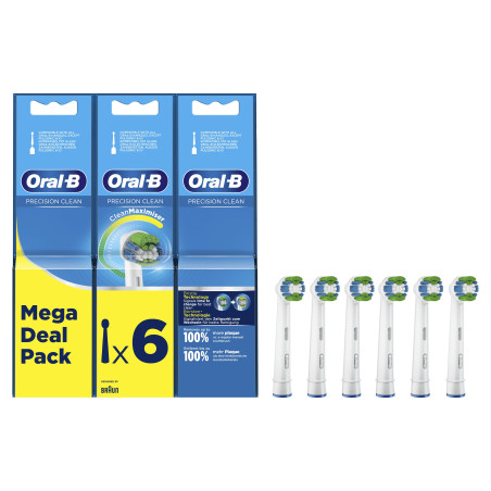 testine di ricambio oral-b precision clean per spazzolino bianco