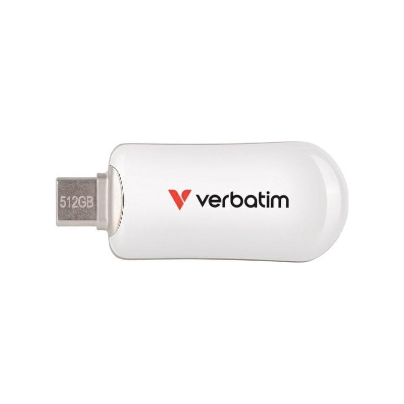 pen drive 512gb verbatim usb 3.2 tipo-c bianco [30231]