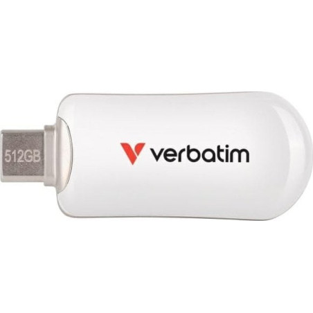 pen drive 512gb verbatim usb 3.2 tipo-c bianco [30231]