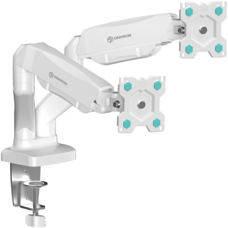 supporto monitor/tv oonkron g-160-w bracci da scrivania inclinabile/girevole