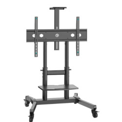 supporto tv mobile onkron ts1891-b carrello inclinabile da pavimento