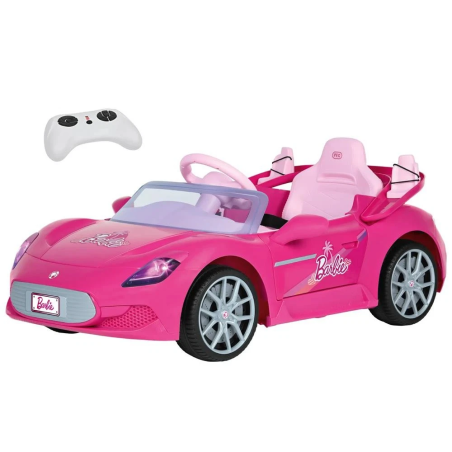 veicolo elettrico cavalcabile peg perego barbie 12 v r/c rosa