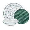 set piatti da tavola amicasa servizio piatti art 51 giusy verde 18pz