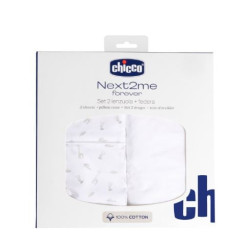 set lenzuola chicco 09101130910990 next2me forever per culla nuvola