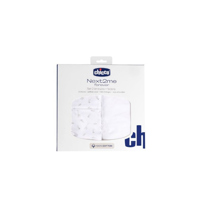 set lenzuola chicco 09101130910990 next2me forever per culla nuvola