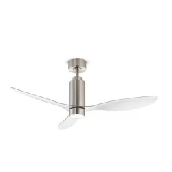 ventilatore da soffitto perenz 7198 cr ct argento/trasparente