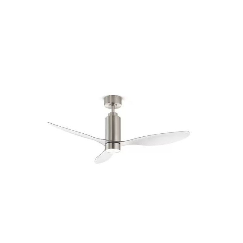 ventilatore da soffitto perenz 7198 cr ct argento/trasparente