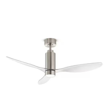 ventilatore da soffitto perenz 7198 cr ct argento/trasparente
