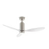 ventilatore da soffitto perenz 7198 cr ct argento/trasparente