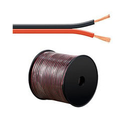Bobina 2x 0,75 cca 100m red /black [sh-lkrs75]