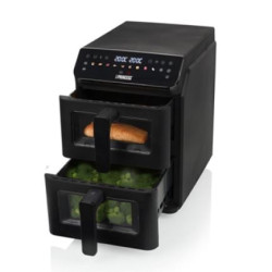 friggitrice ad aria princess double stack 11.2l 3000w nero [182490]