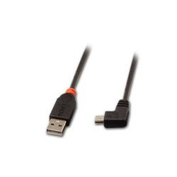 cavo usb lindy 2.0 typ a/mini-b 90 gradi 1m mini-b [31971]