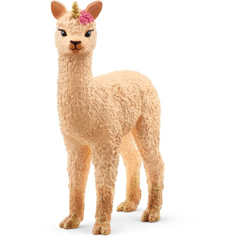 figurina schleich bayala llama cucciolo di unicorno marrone [70761]
