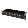 Pannello cavi digitus 1he 12-port cat6 black [dn-91612s]