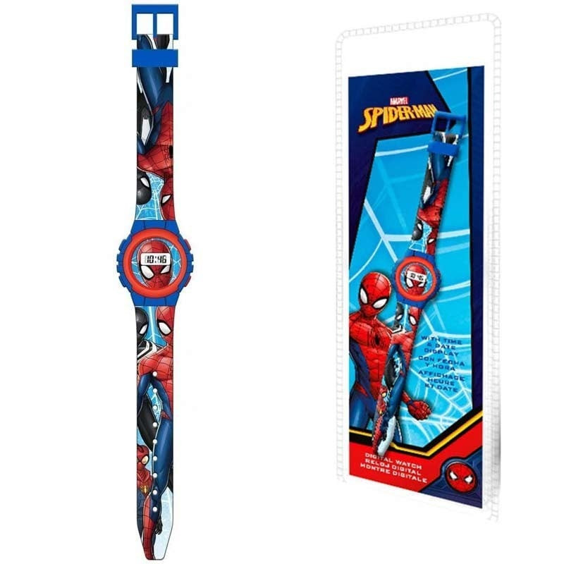 orologio rocco giocattoli spider-man digitale per bimbo multicolore