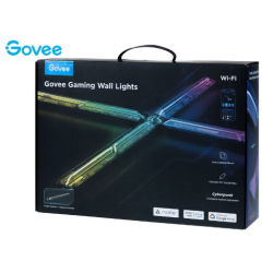 lampada da parete govee gaming rgbic wifi bt matter bianco/nero [h6063312]