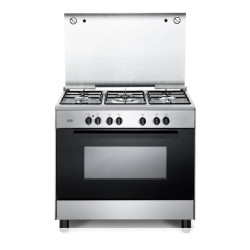 cucina a gas de'longhi fmx96sg libera installazione 90cm 5 fuochi