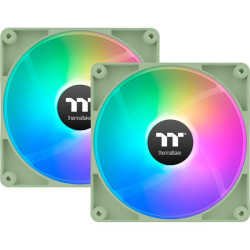 ventola 140x140 thermaltake ct140 reverse argb 2x140mm verde chiaro