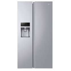 frigorifero haier hsogpif9183 retro combinato 515l classe f argento