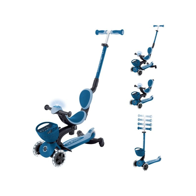 monopattino globber go-up baby lights 360 triciclo pieghevole