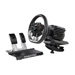 set volante/base per volante/pedaliper simulatori di corsa fanatec