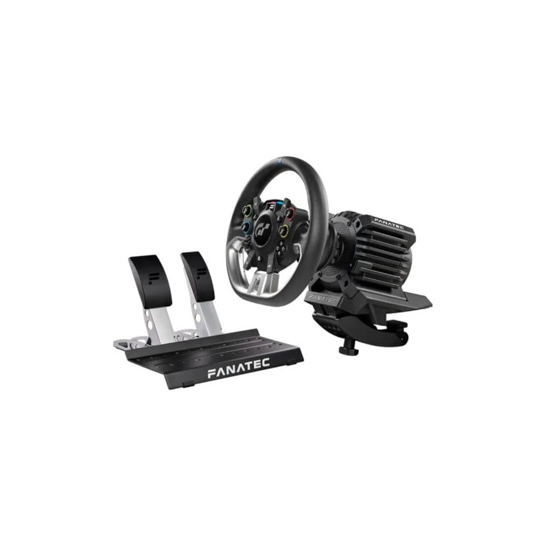 set volante/base per volante/pedaliper simulatori di corsa fanatec
