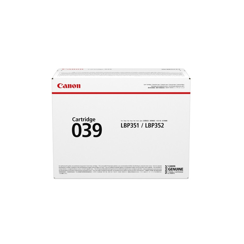 cartuccia canon 039 nero [0287c001]