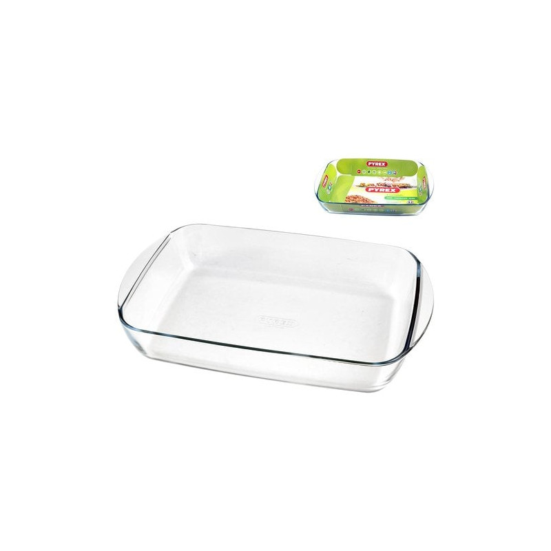 teglia rettangolare pyrex 40x27cm 4.6l in vetro 240b000/6146