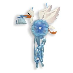 fiocco nascita baby idea cicogna intermedia azzurro