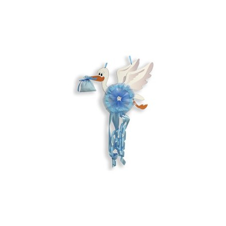 fiocco nascita baby idea cicogna intermedia azzurro