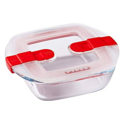 contenitore alimenti pyrex quadrato in vetro trasparente 210ph00/7146