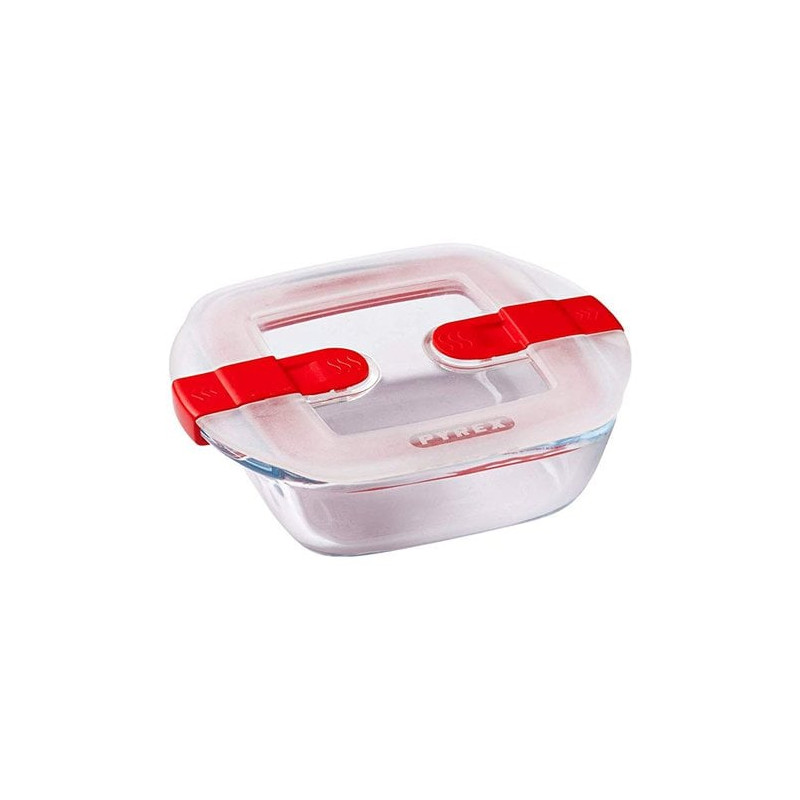 contenitore alimenti pyrex quadrato in vetro trasparente 210ph00/7146