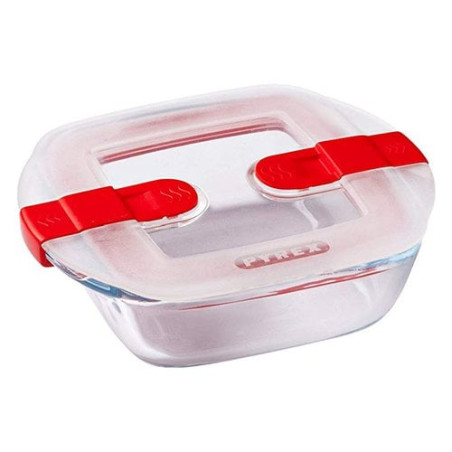 contenitore alimenti pyrex quadrato in vetro trasparente 210ph00/7146