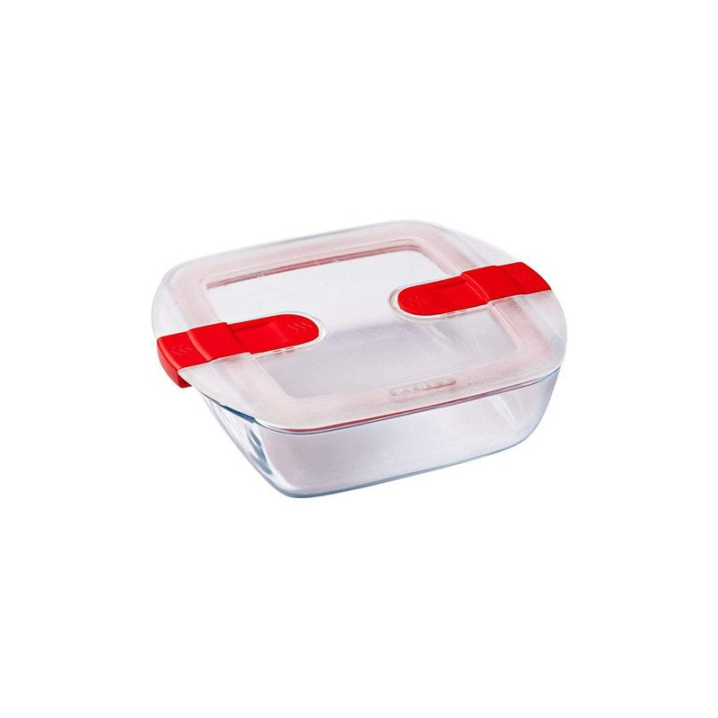 contenitore alimenti pyrex quadrato in vetro trasparente 211ph00/7146