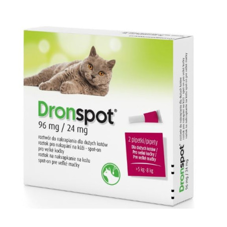 antiparassitario vetoquinol dronspot per gatti 5-8 kg