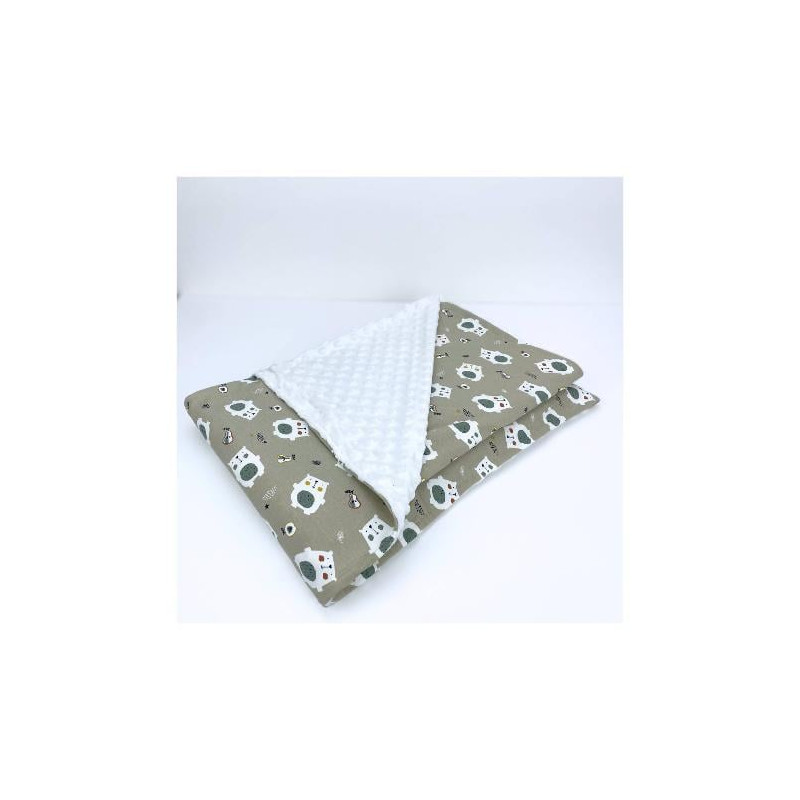 coperta lettino baby idea plob orso 1.35x1.1m beige