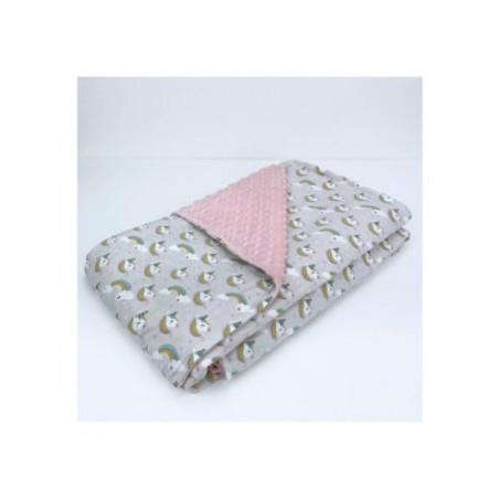 coperta lettino baby idea plur unicorno 1.35x1.1m rosa