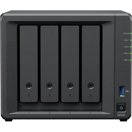 nas 16gb synology activeprotect dp340 4 bay 2.6ghz nero [dp340]