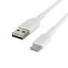cavo belkin usb-c/usb-a cavo 3m pvc, bianco [cab001bt3mwh]