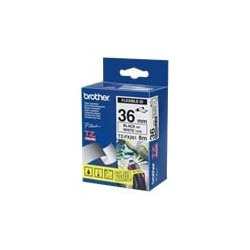 Nastro di stampa brother 36mm bianco/nero tzefx261 [tzefx261]