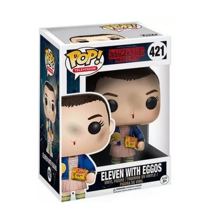 figurina funko pop stranger things undici figure con eggos multicolore