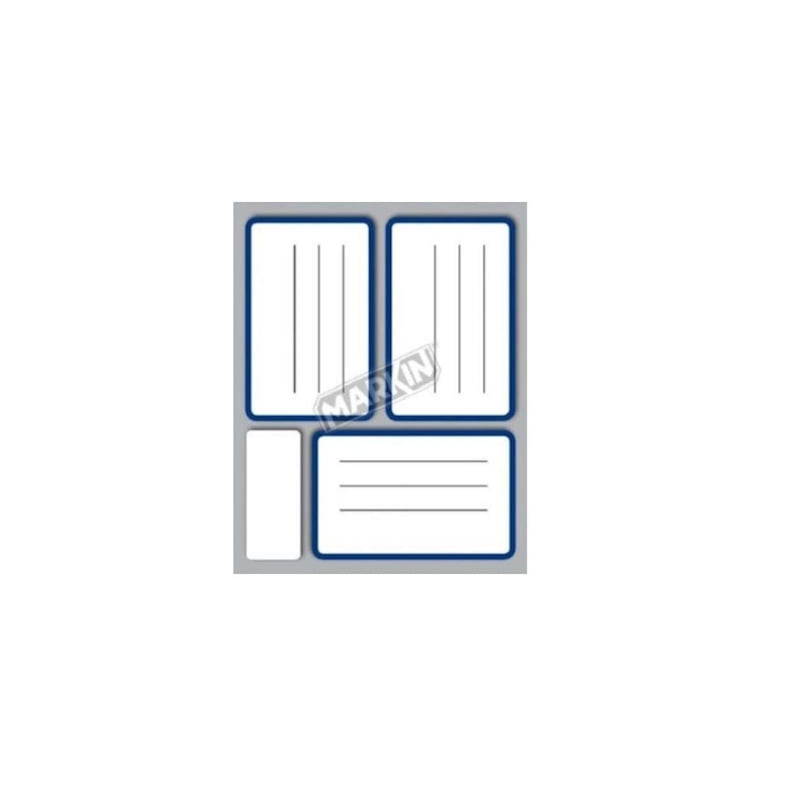 etichette markin cf10 rettangolare 83x53cm 10fogli/busta bianco/blu